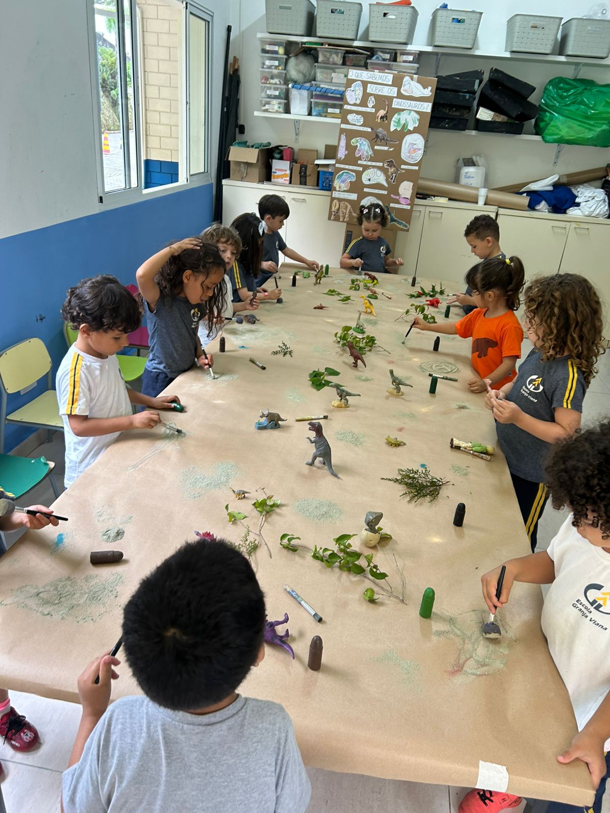 Criancas em projeto interdisciplinar